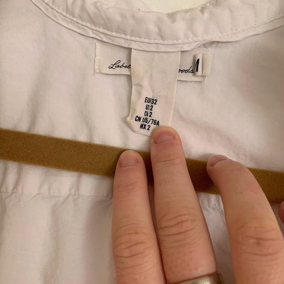 White button down/up shirt, professional 2,cotton - Picture 5 of 7